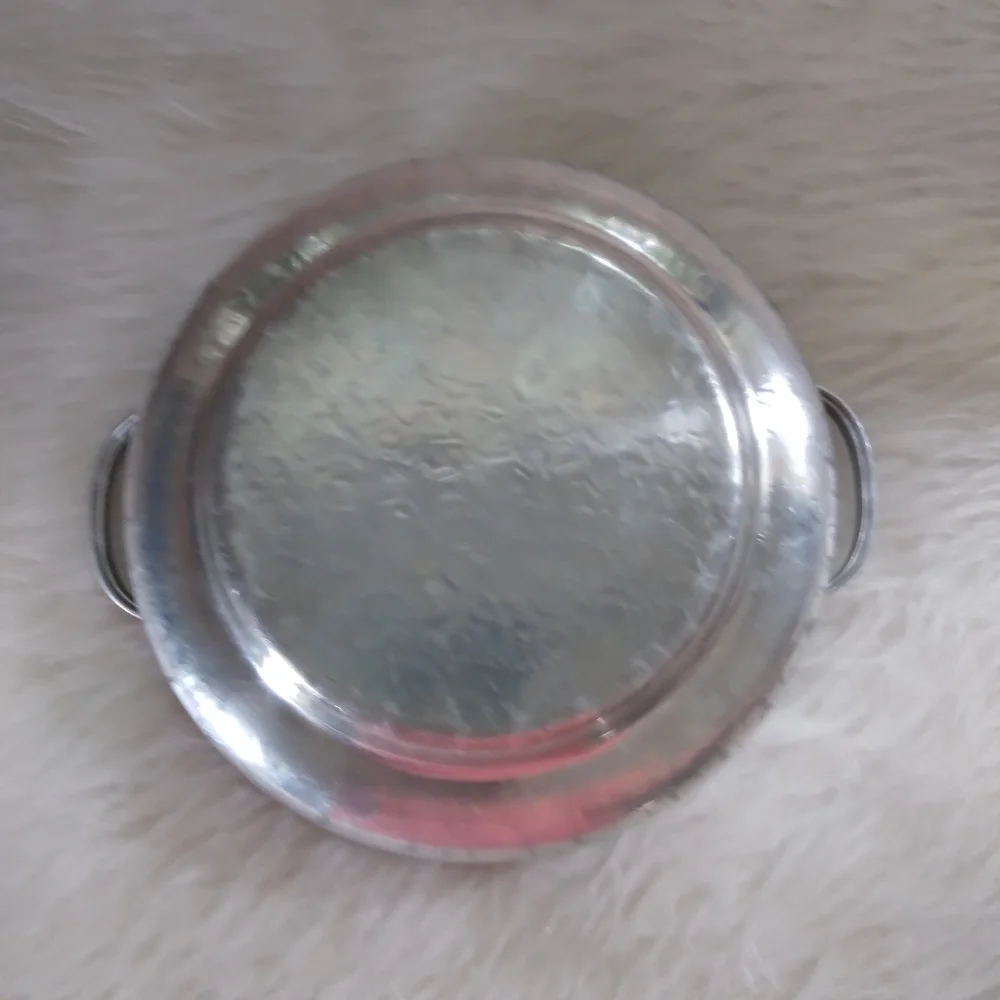 Vintage Hand Wrought Creations by Rodney Kent Hand pounded aluminum Tulip Dish
